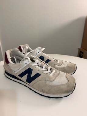 New Balance 574 White Natural Indigo ML574HX2 Mens Size 12